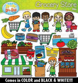 Grocery Store Community Helpers Clipart {Zip-A-Dee-Doo-Dah Designs}