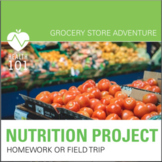 Health or Math Class-Nutrition Homework- Grocery Store Pro