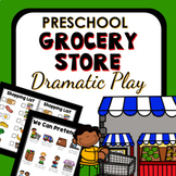 Grocery Store Dramatic Play Preschool Pretend Play Pack