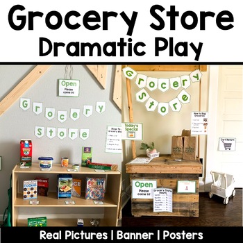 Preview of Grocery Store Dramatic Play | Real Pictures