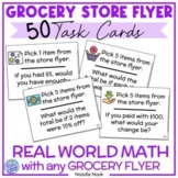 Grocery Store Flyer Task Card Activity- Functional Math fo