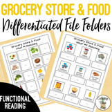 Grocery Store & Food File Folders