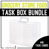 Grocery Store Food Task Boxes - Find The Word