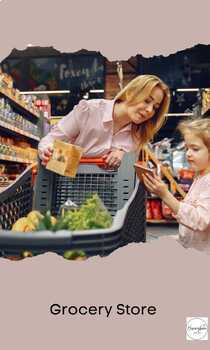 Preview of Grocery Store - Low Literacy Story Packet-ESL/ESOL/Special Education