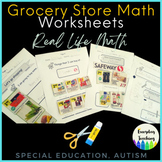 Grocery Store Math Activities: Special Education, Autism