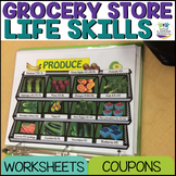 Grocery Store Math & Grocery Shopping Life Skills Special Education Activities