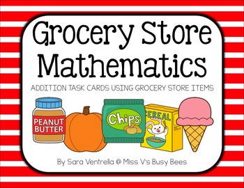 Preview of Grocery Store Mathematics {PRACTICING ADDITION WITH MONEY}