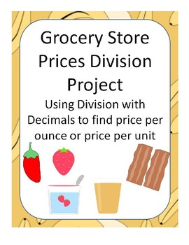 Preview of Grocery Store Prices Division Project