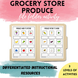 Grocery Store File Folders: PRODUCE