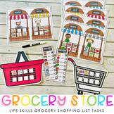 Grocery Store Shopping List Activities for Life Skills and