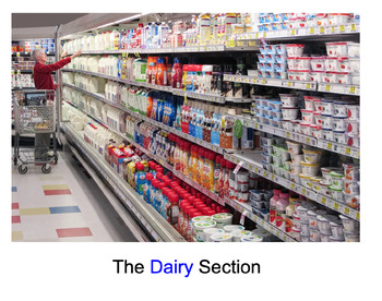 Preview of Grocery Store - The Dairy Section