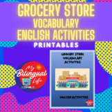Grocery Store Themed - English Vocabulary Activity Printables