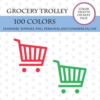 Communication game with colour cards Visual  Children's Shopping cart list 