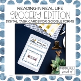 Grocery Words Digital Task Cards for Distance Learning w/ 