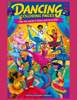 Preview of Groove and Color: Get Moving with Our Dancing Coloring Pages!