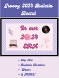 Groovy 2024 Bulletin Board Set