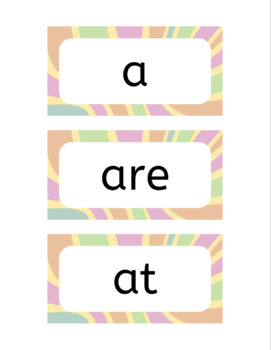 Preview of Groovy 70s/80s Inspired Vocabulary Wall Words for Lower Elementary Grades