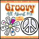 Groovy Boho All About Me Activities and Goal Setting for B