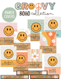 Groovy Boho Binder Covers [editable]