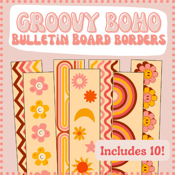 Groovy Boho Bulletin Board Borders by The Groovy Skoolie | TPT