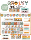 Groovy Boho Classroom Calendar