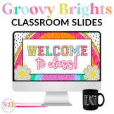 Daily Classroom Slides First Day of School Slides Welcome 