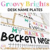 Varsity Patch Letters Desk Name Plates | Name Tags | Groov