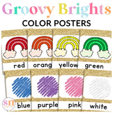 Glitter Color Posters | Groovy & Bright Classroom Decor