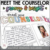 Groovy & Bright Classroom Decor | Meet the Counselor Templates