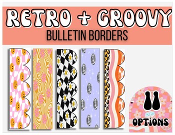 Groovy Bulletin Board Borders | Retro Bulletin Borders by Teach Bellini