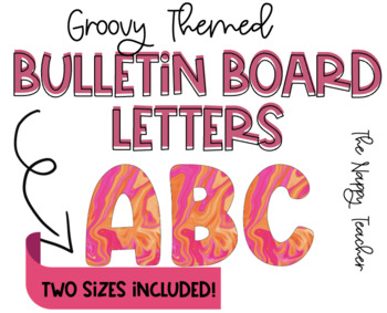 Groovy Bulletin Board Letters by The Happy Teacher Miss Rogers | TPT