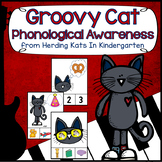 Groovy Cat Phonological Awareness - Rhyming, Syllables, In