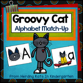 Groovy Cat Themed Alphabet Match