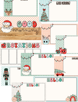 Preview of Groovy Christmas Google Slides Template