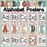 Groovy Classroom Decor Alphabet | Retro Classroom Decor Al