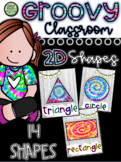 Groovy Classroom: Tie Dye 2D Shapes