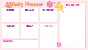 Preview of Groovy Daily Planner 