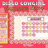 Barbie Groovy Disco Cowgirl Classroom Decor Bundle Editable