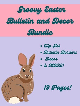 Preview of Groovy Easter Bulletin Board Bundle