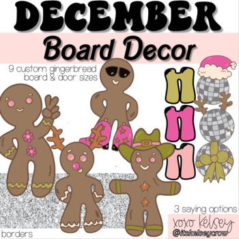 Preview of Groovy Gingerbread // December Christmas Holiday Decor