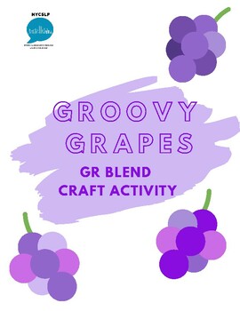 Preview of Groovy Grapes GR Blend Speech Articulation Activity