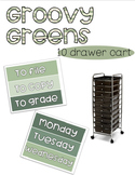 Groovy Greens 10 Drawer Cart