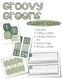 Groovy Greens Student Labels