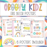 Groovy Kidz Decor Posters | Inspirational Quotes Classroom