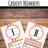Groovy Numbers, 10-base, pink, yellow, orange, flowers