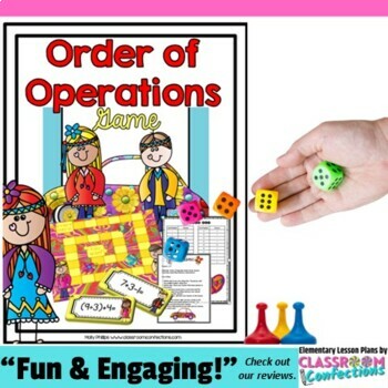 Preview of Order of Operations Game: Math Game 4th Grade (possibly 3rd & 5th): Math Center