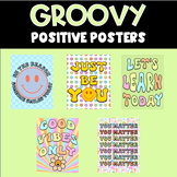 Groovy Pastel Positive Poster Set: 10 Sayings in 5 Designs