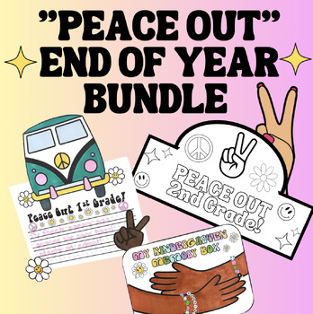 Preview of Groovy "Peace Out" End of Year BUNDLE!