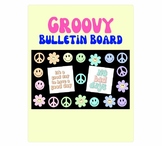 Groovy Peace Sign Smiley Face Bulletin Board Kit on Canva