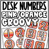 Groovy (Pink/Red/Orange) - Desk or Table Numbers | Seating
